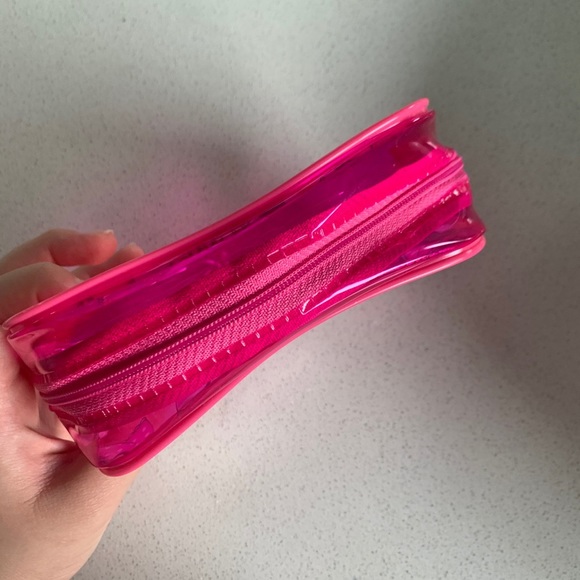 pink ribbon cosmetics pouch - Picture 2 of 3